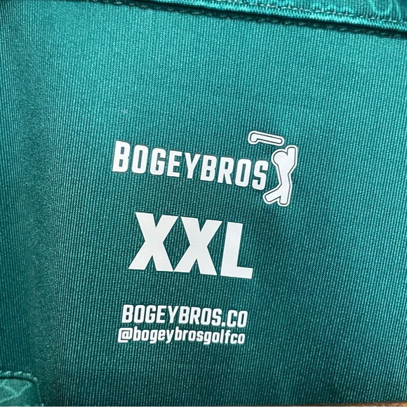 Bogey Bros Men’s XXL Augusta Green Polo Golf Shirt Retired Print - Picture 4 of 9